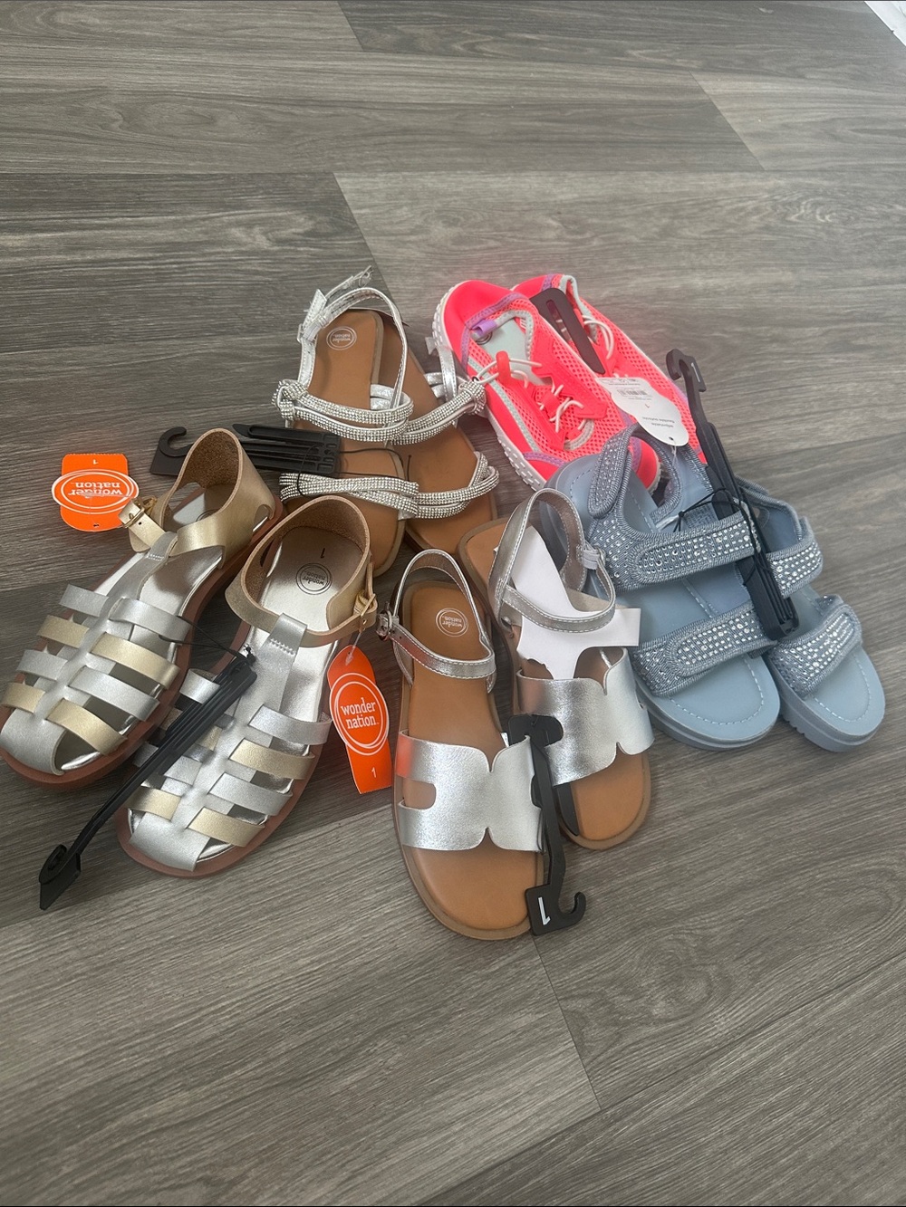 Wonder nation Girls Sandals Bundle